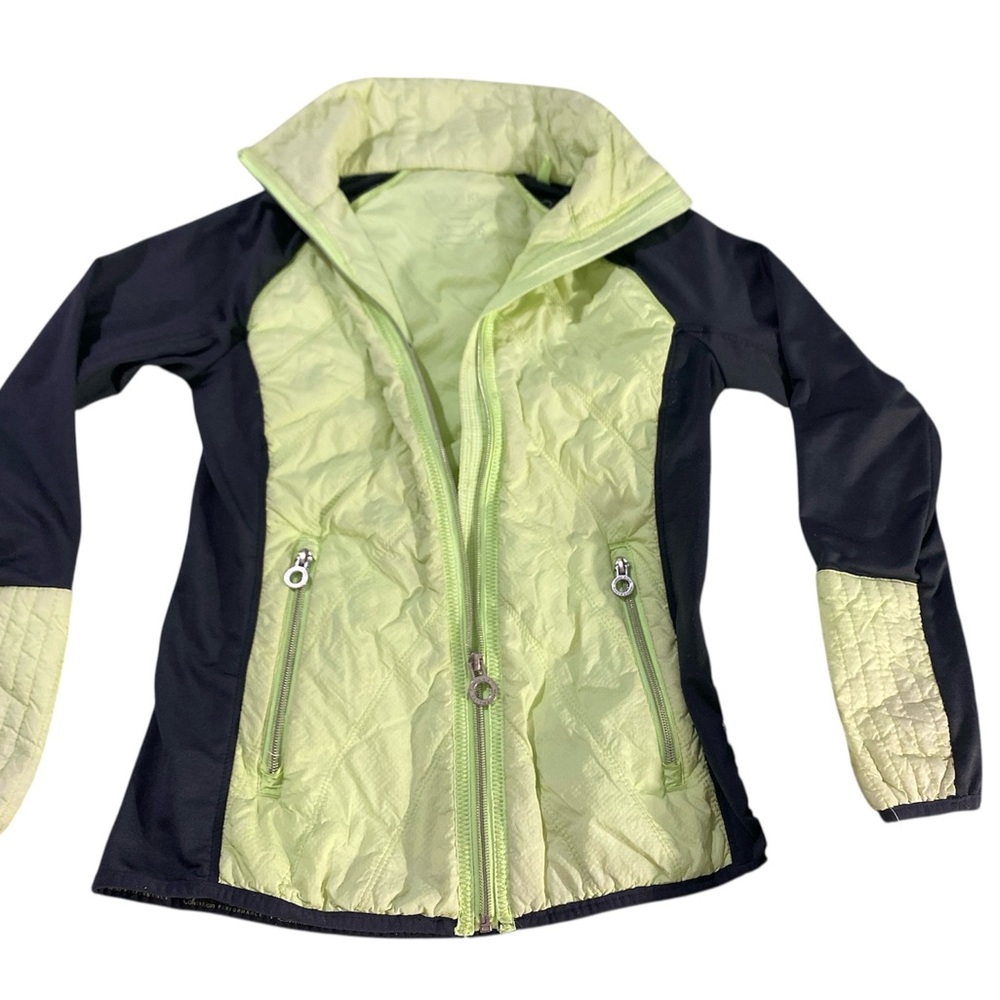 Calvin Klein Women’s Zip Up Performance Jacket Windbreaker Neon Green Size XS